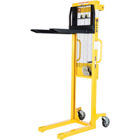 Manual Stacker, Hand Winch Operated, 770 lbs. Capacity, 60" Max Lift Rock Safety Industrial Ltd
