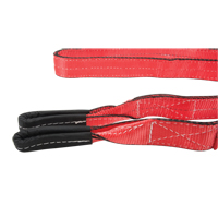 Polyester Sling, Double Ply, Twisted Eye, Type 4, 2'' W x 12' L, 6200 lbs. Vertical Cap. Rock Safety Industrial Ltd