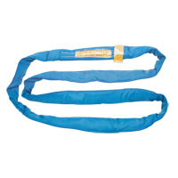 &eacute;lingue de levage en polyester ronde, Bleu, 4" la x 8' lo, 23 000 lb Charge verticale Rock Safety Industrial Ltd