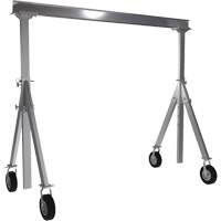Grue-portique ajustable en aluminium, 10' lo, Capacit&eacute; 1500 lb (0,75 tonne) Rock Safety Industrial Ltd