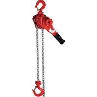 Palan &agrave; levier de s&eacute;rie Super VQ, Lev&eacute;e 5', Cabacit&eacute; 2200 lb (1,1 tonne), Chaîne en Alliage calibre 100 Rock Safety Industrial Ltd