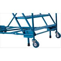 CSA-Certified Rolling Step Ladder with Locking Step, 8 Steps, 30" Step Width, 72" Platform Height, Steel Rock Safety Industrial Ltd