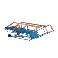 CSA-Certified Rolling Step Ladder with Locking Step, 8 Steps, 30" Step Width, 72" Platform Height, Steel Rock Safety Industrial Ltd