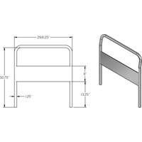 30" Chrome Handle for Platform Truck Rock Safety Industrial Ltd