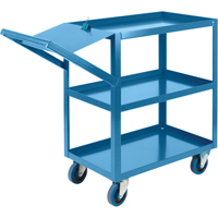 Order Picking Carts, 36" H x 18" W x 46" D, 3 Shelves, 1200 lbs. Capacity Rock Safety Industrial Ltd