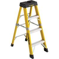Industrial Heavy-Duty Stepladders (6400 Series), 4', Fibreglass, 300 lbs. Capacity, Type 1A Rock Safety Industrial Ltd