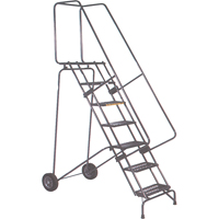 &eacute;chelles mobiles Fold-N-Store, 5 marches, Perfor&eacute;, Hauteur 50" Rock Safety Industrial Ltd