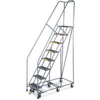 All Directional Ladders, 8 Steps, 16" Step Width, 80" Platform Height, Steel Rock Safety Industrial Ltd