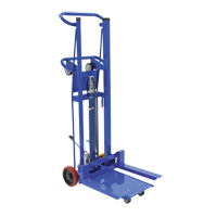 Empileur &agrave; plateforme, M&eacute;canisme Pompe au pied, Capacit&eacute; de 750 lb, Levage max de 52" Rock Safety Industrial Ltd
