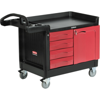 Trademaster Mobile Cabinets & Work Centres, 4 Drawers, 49" L x 26-1/4" W x 38" H, Black Rock Safety Industrial Ltd