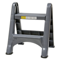 Folding Step Stool, 2 Steps, 19-1/2" x 20-1/2" x 22-3/4" High Rock Safety Industrial Ltd
