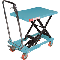 Heavy-Duty Hydraulic Scissor Lift Table, 27-1/2" L x 17-3/4" W, Steel, 330 lbs. Capacity Rock Safety Industrial Ltd