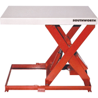 Table &eacute;l&eacute;vatrice &agrave; ciseaux, Acier, 36" lo x 20" la, Capacit&eacute; 550 lb Rock Safety Industrial Ltd