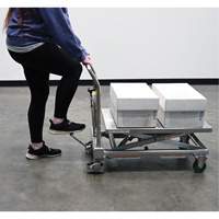 Hydraulic Scissor Lift Table, 31-1/2" L x 19-1/2" W, Stainless Steel, 550 lbs. Capacity Rock Safety Industrial Ltd