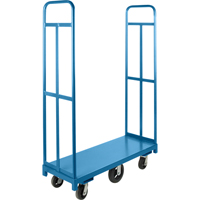 U-Boat Platform Truck, 48" L x 18" W, 1500 lbs. Capacity, Rubber Casters Rock Safety Industrial Ltd