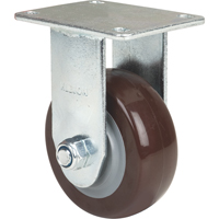 Caster, Rigid, 4" (101.6 mm), Polyurethane, 440 lbs. (199.58 kg.) Rock Safety Industrial Ltd