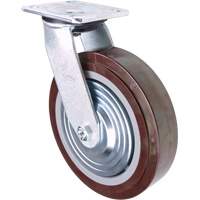 Roulette, Pivotant, 8" (203,2 mm), Polyur&eacute;thane, 1000 lb (453,6 kg) Rock Safety Industrial Ltd