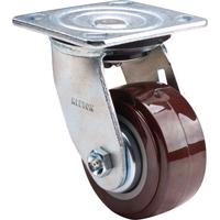 Caster, Swivel, 4" (101.6 mm), Polyurethane, 550 lbs. (249.5 kg.) Rock Safety Industrial Ltd