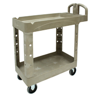 Heavy Duty Utility Cart - 4500-88, 2 Tiers, 17-1/8" x 33-1/4" x 39", 500 lbs. Capacity Rock Safety Industrial Ltd