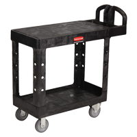 Flat Shelf Heavy Duty Utility Cart - 4505-00, 2 Tiers, 17-1/4" x 38-1/10" x 38-1/2", 500 lbs. Capacity Rock Safety Industrial Ltd
