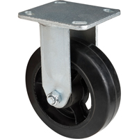 Mold-on Caster, Rigid, 6" (152.4 mm), Rubber, 550 lbs. (249 kg.) Rock Safety Industrial Ltd