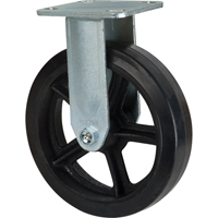 Roulette moul&eacute;, Fixe, 8" (203,2 mm), Caoutchouc, 660 lb (299 kg) Rock Safety Industrial Ltd