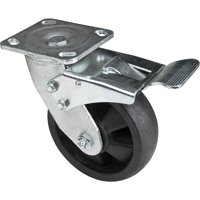 Hi-Temp Caster, Swivel with Brake, 6" (152.4 mm), Nylon, 880 lbs. (399 kg.) Rock Safety Industrial Ltd