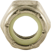 Nylon Lock Nut, 3/8" Dia., Stainless Steel, Coarse Rock Safety Industrial Ltd