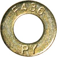 Structural Washer, 7/8", Yellow Zinc Rock Safety Industrial Ltd