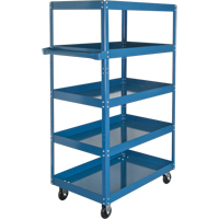 Chariots &agrave; tablette, 5 Tiers, 18" la x 61" h x 30" p, Capacit&eacute; 900 lb Rock Safety Industrial Ltd