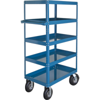 Chariots &agrave; tablette, 5 Tiers, 24" la x 65" h x 36" p, Capacit&eacute; 900 lb Rock Safety Industrial Ltd