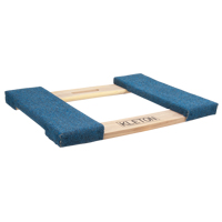 Carpeted Ends Hardwood Dolly Frame, Wood Frame, 18" W x 24" L, 900 lbs. Capacity Rock Safety Industrial Ltd