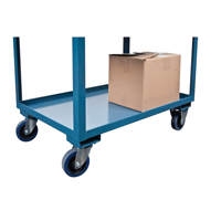 Chariots de service &agrave; bordure profonde, 2 Tiers, 24" la x 47" h x 36" p, Capacit&eacute; 1200 lb Rock Safety Industrial Ltd