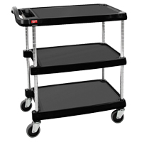 myCart Utility Cart, 3 Tiers, 16" x 35-1/2" x 27", 400 lbs. Capacity Rock Safety Industrial Ltd