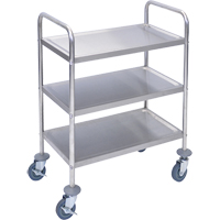 Shelf Cart, 3 Tiers, 16" W x 35" H x 26" D, 200 lbs. Capacity Rock Safety Industrial Ltd