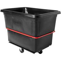 Chariot cubique utilitaire &agrave; usage intensif, Plastique recycl&eacute; noir, 48-1/4" lo x 34-1/8" la x 37-7/8" h, Volume 20 pi³, Capacit&eacute; 1200 lb Rock Safety Industrial Ltd