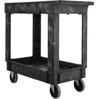 Flat Handle Utility Cart, 2 Tiers, 34" x 31-1/4" x 16", 500 lbs. Capacity Rock Safety Industrial Ltd