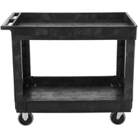 Flat Handle Utility Cart, 2 Tiers, 40" x 32-1/4" x 24", 500 lbs. Capacity Rock Safety Industrial Ltd