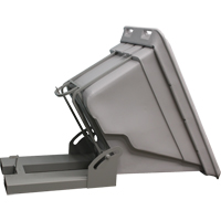 Self Dumping Hopper, Polyethylene, 5/8 cu.yd., Grey Rock Safety Industrial Ltd