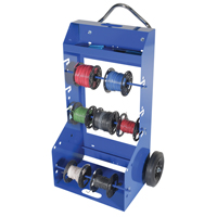 Portable Wire Reel Caddy, Steel, 4 Rod, 29" W x 47-5/16" H x 21-7/8" D, 300 lbs. Capacity Rock Safety Industrial Ltd