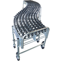 Expandable/Flexible Conveyors, 18" W x 24' 8" L, 226 lbs. per lin. ft. Capacity Rock Safety Industrial Ltd