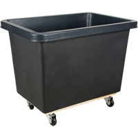 Tapered Wall Box Truck, Polyethylene, 43" L x 30" W x 33" H, 16 cu. ft. Volume, 500 lbs. Capacity Rock Safety Industrial Ltd