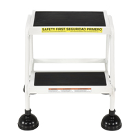 &eacute;chelles Stop-Step, 2 marches, Largeur de la marche 16", Hauteur de la plateforme 18-9/16", Acier Rock Safety Industrial Ltd