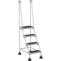 &eacute;chelles Stop-Step, 4 marches, Largeur de la marche 16", Hauteur de la plateforme 38-3/16", Acier Rock Safety Industrial Ltd