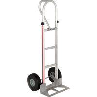 Straight Back Hand Truck, P-Handle Handle, Aluminum, 52" Height, 500 lbs. Capacity Rock Safety Industrial Ltd