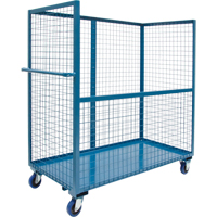 Chariot grillag&eacute; pour transport , Acier, 24" x 55" x 36", Capacit&eacute; 1200 lb Rock Safety Industrial Ltd
