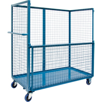 Chariot grillag&eacute; pour transport , Acier, 24" x 55" x 36", Capacit&eacute; 1200 lb Rock Safety Industrial Ltd