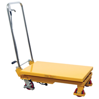 Hydraulic Scissor Lift Table, 17.75" L x 27.5" W/27-1/2" L x 17-3/4" W, Steel, 330 lbs. Capacity Rock Safety Industrial Ltd