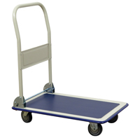 Chariot &agrave; plateforme avec poign&eacute;e pliante, Acier, 440 lb, 29" lo x 19" la, Hauteur 32-1/2" Rock Safety Industrial Ltd