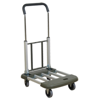 Chariot &agrave; plateforme t&eacute;l&eacute;pliante, Aluminium, 330 lb, 29-1/2" lo x 17-1/2" la, Hauteur 36-1/2" Rock Safety Industrial Ltd
